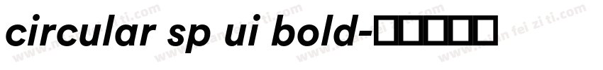 circular sp ui bold字体转换